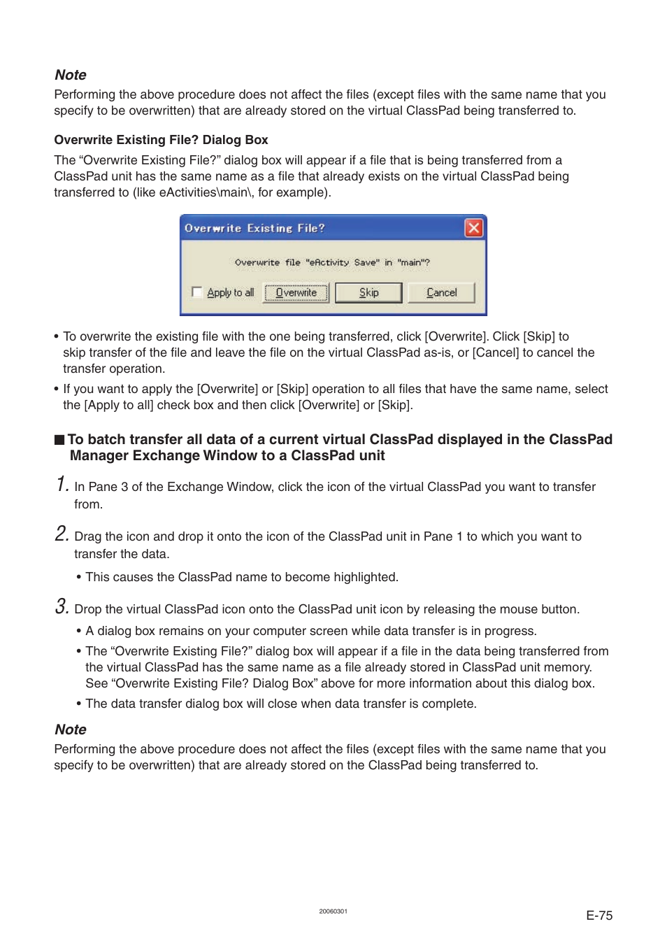 Casio ClassPad Manager Version 3.0 User Manual | Page 77 / 113