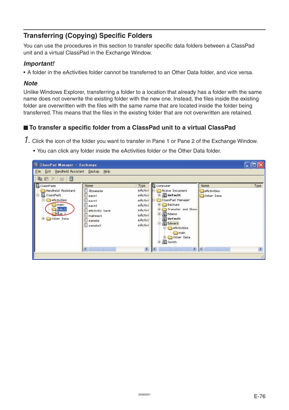 Casio ClassPad Manager Version 3.0 User Manual | Page 78 / 113