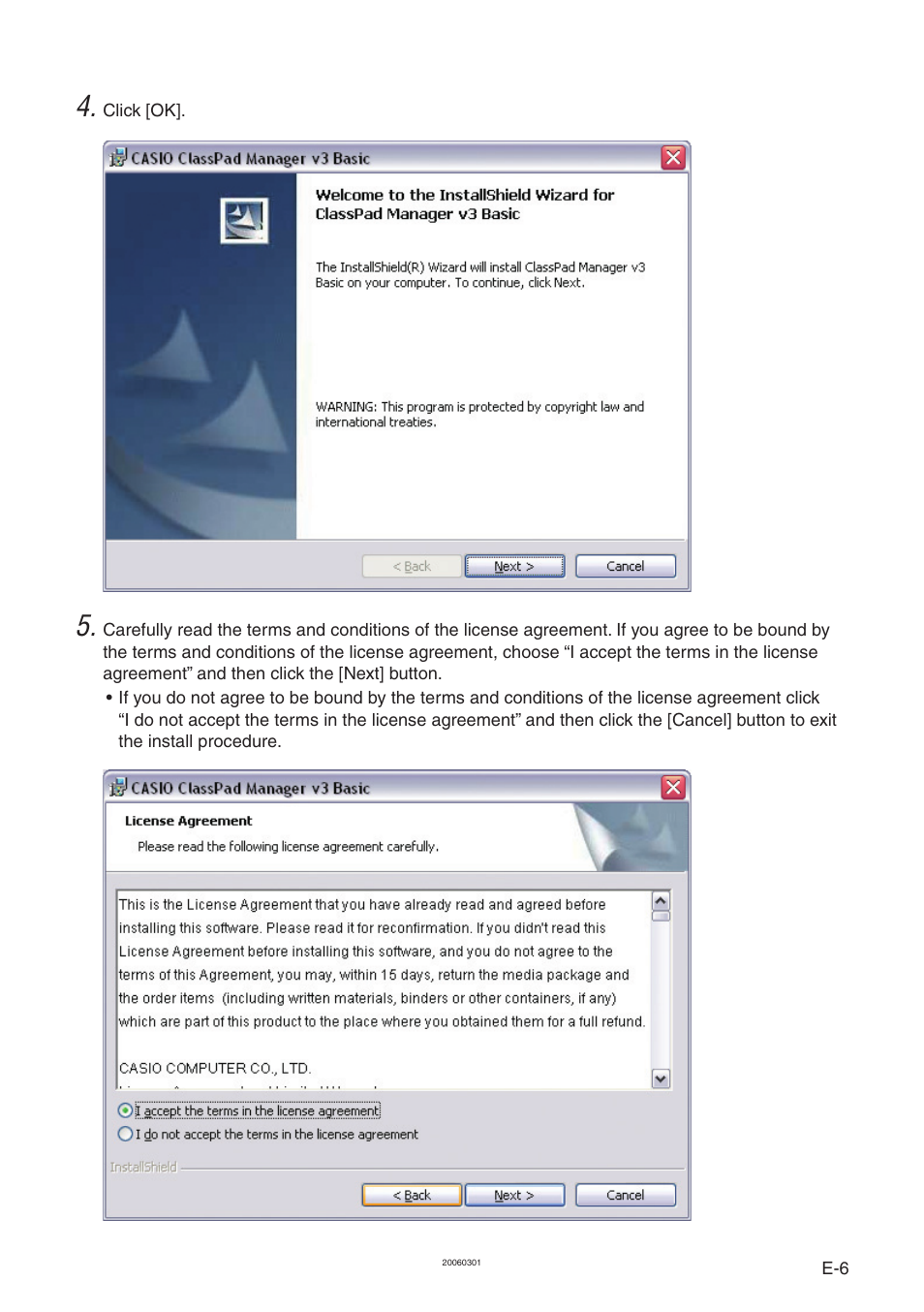 Casio ClassPad Manager Version 3.0 User Manual | Page 8 / 113