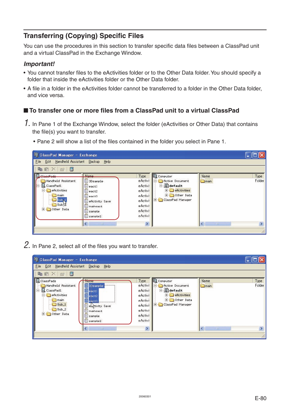 Casio ClassPad Manager Version 3.0 User Manual | Page 82 / 113