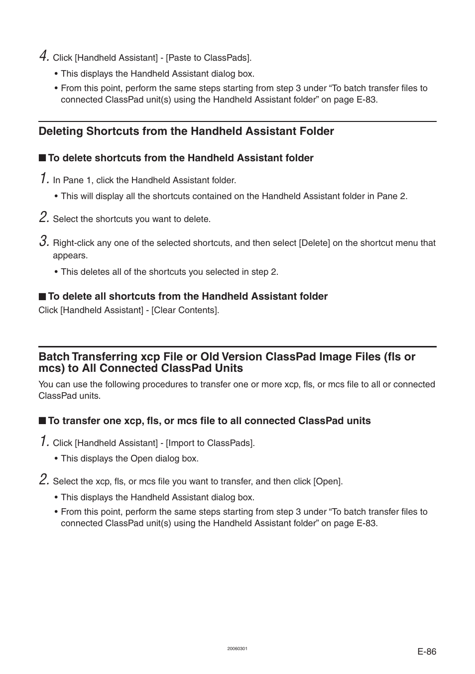 Casio ClassPad Manager Version 3.0 User Manual | Page 88 / 113
