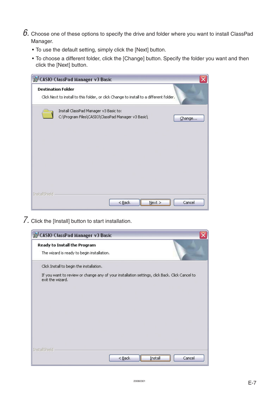 Casio ClassPad Manager Version 3.0 User Manual | Page 9 / 113