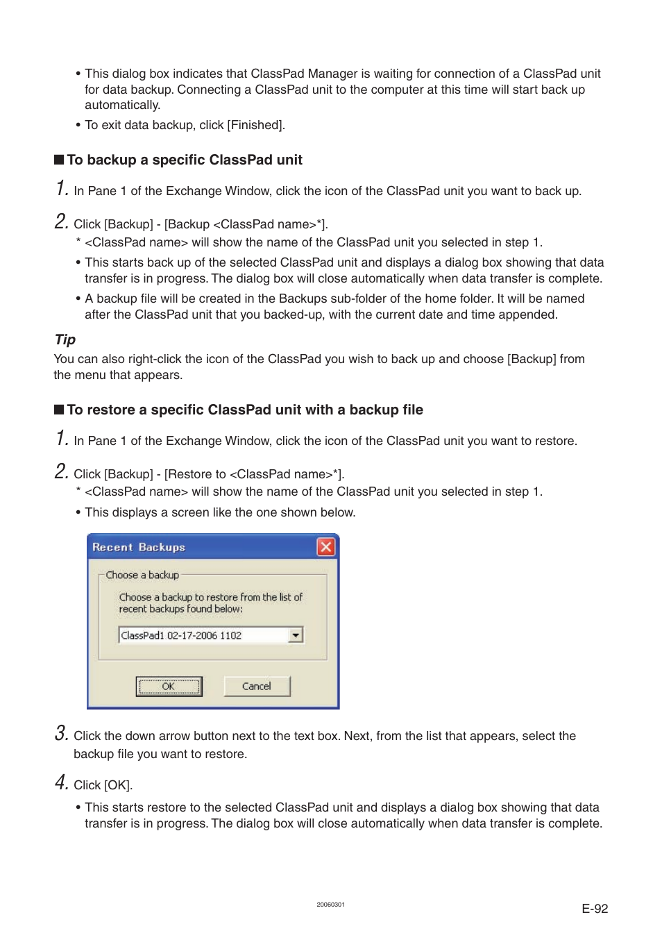 Casio ClassPad Manager Version 3.0 User Manual | Page 94 / 113