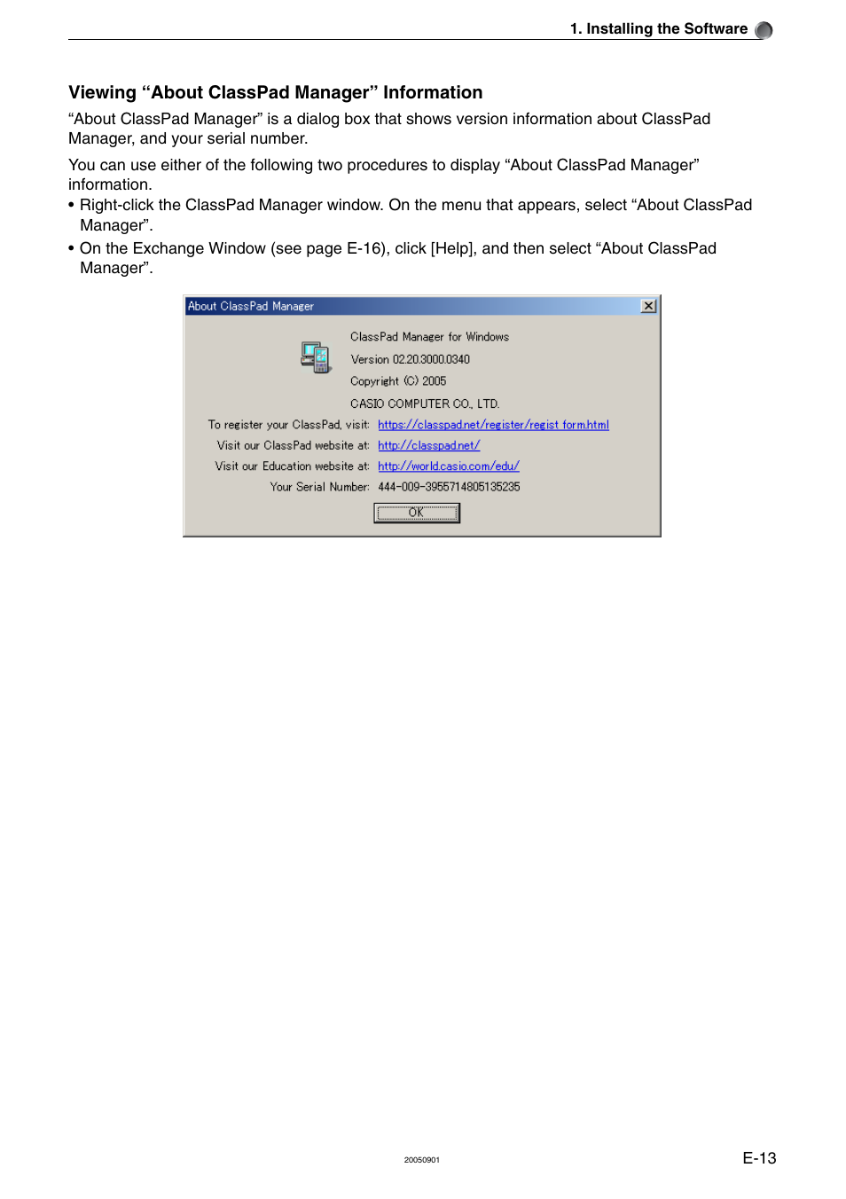 Casio ClassPad Manager Version 2.2 User Manual | Page 15 / 59