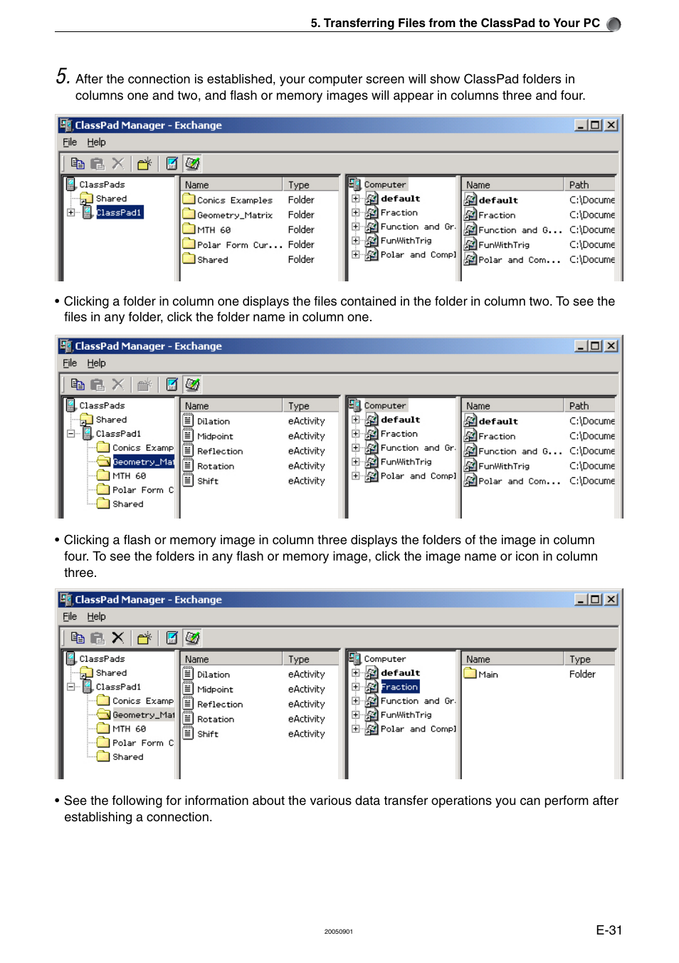 Casio ClassPad Manager Version 2.2 User Manual | Page 33 / 59