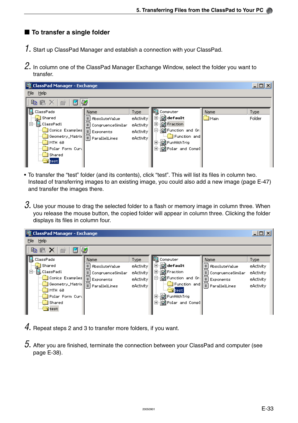 Casio ClassPad Manager Version 2.2 User Manual | Page 35 / 59