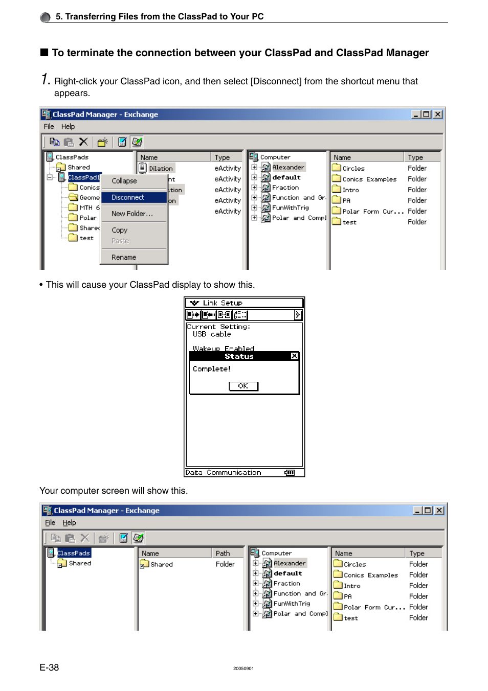 Casio ClassPad Manager Version 2.2 User Manual | Page 40 / 59