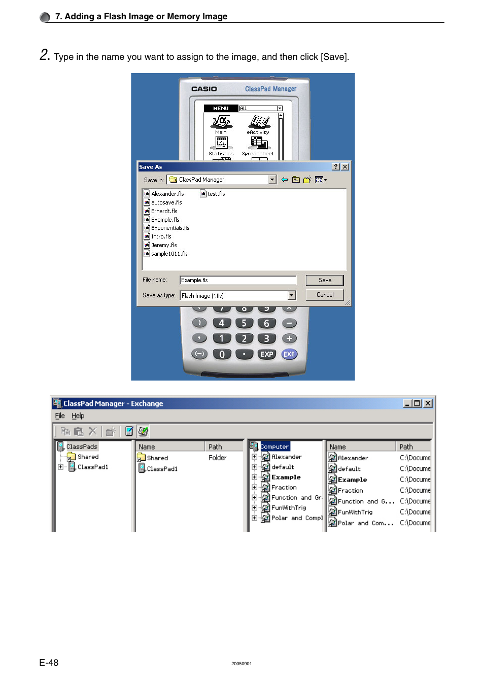Casio ClassPad Manager Version 2.2 User Manual | Page 50 / 59