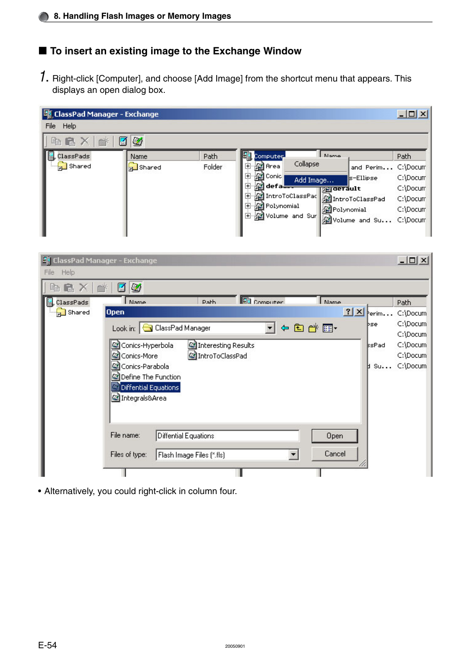 Casio ClassPad Manager Version 2.2 User Manual | Page 56 / 59