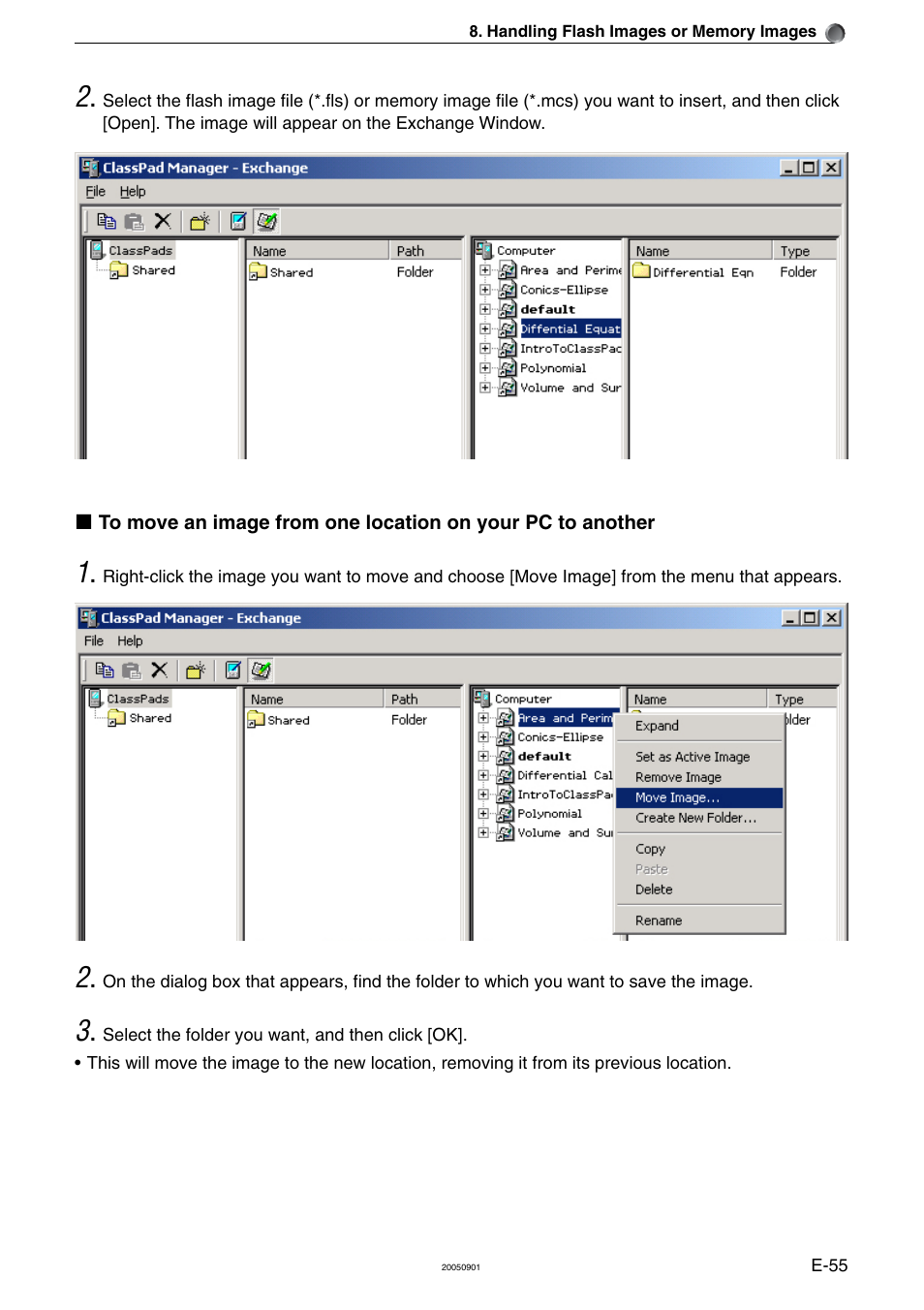 Casio ClassPad Manager Version 2.2 User Manual | Page 57 / 59