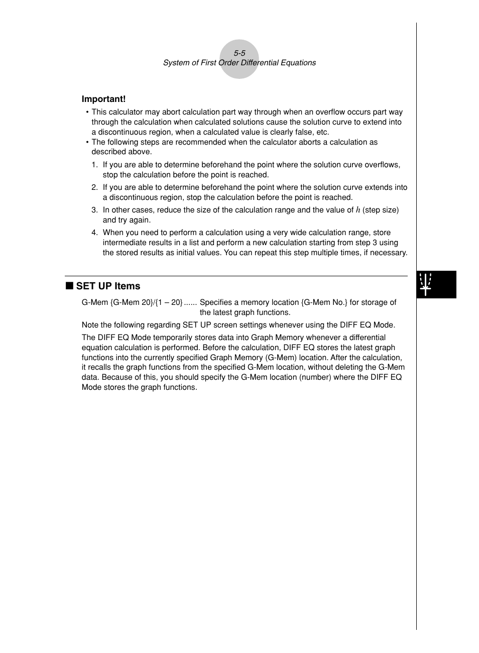 K set up items | Casio ALGEBRA FX2.0 series User Manual | Page 22 / 22