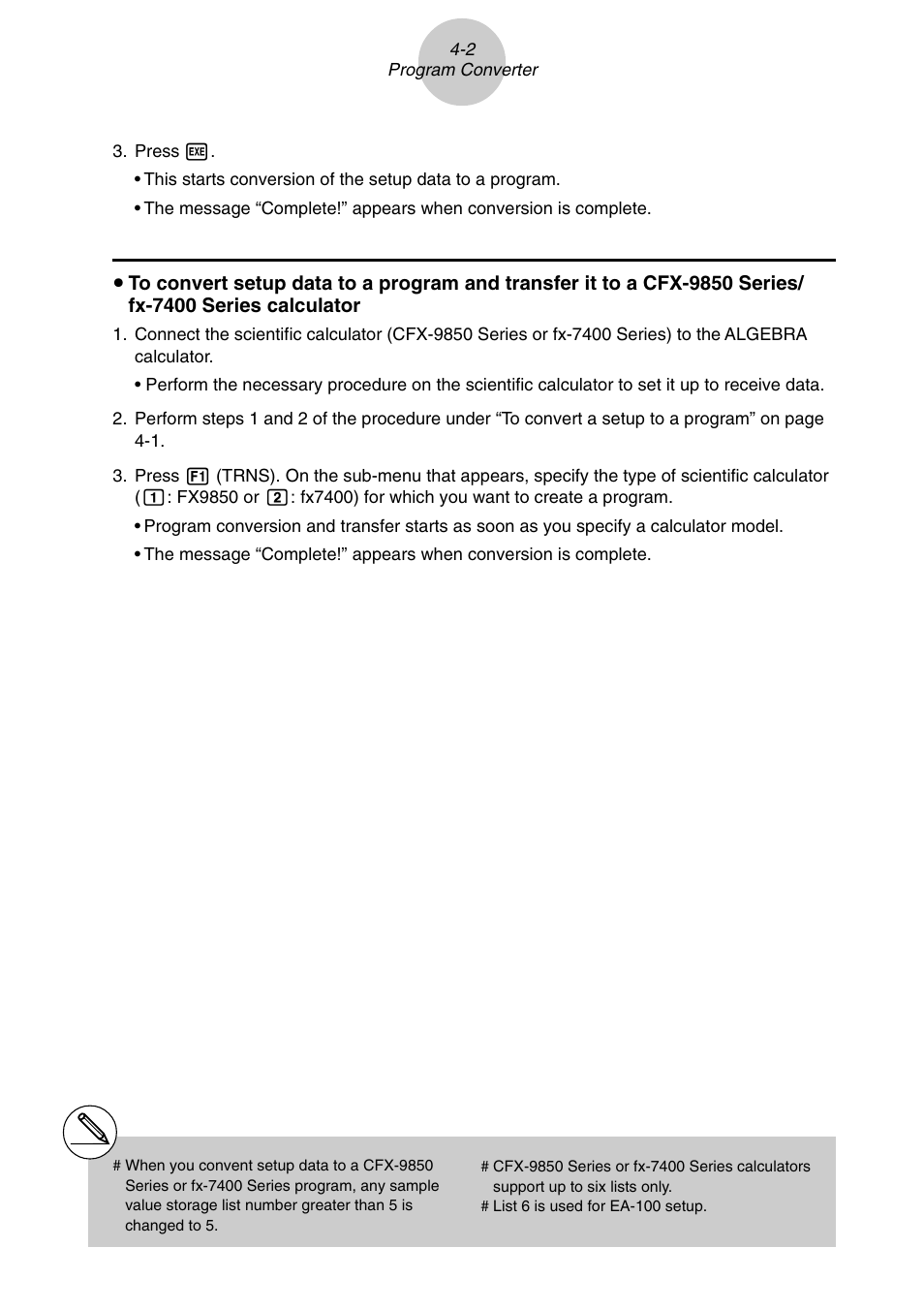 Casio E-CON Version 1.20 User Manual | Page 22 / 25