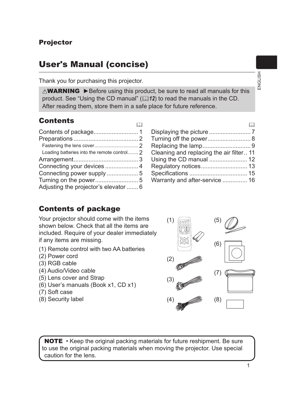 Dukane Projector 8917H User Manual | 16 pages