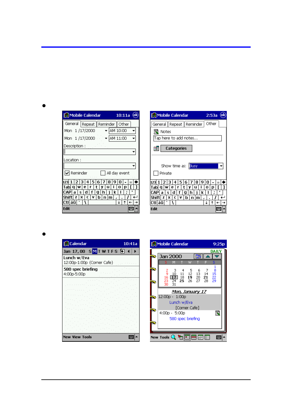 Introduction, Features | Casio E-125 Mobile Calendar V.2.0 User Manual | Page 3 / 31