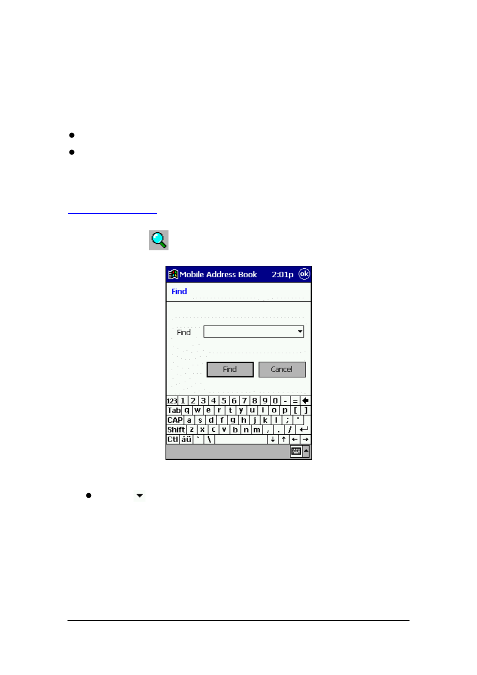 Searching for data | Casio E-125 Mobile Address Book V.2.0 User Manual | Page 18 / 20