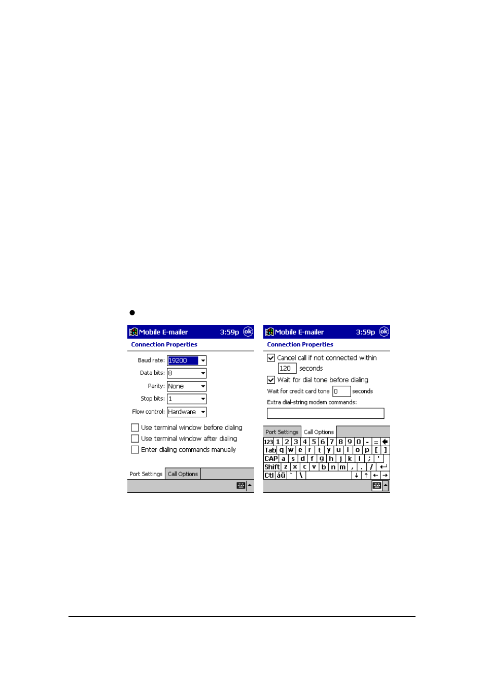 Configuring your modem | Casio EM-500 Mobile E-mailer V.1.0 User Manual | Page 14 / 72