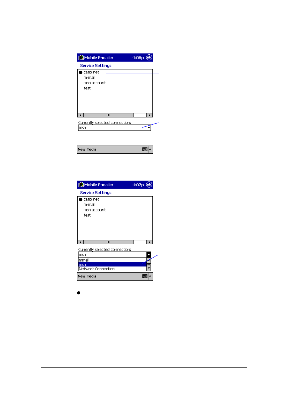 Casio EM-500 Mobile E-mailer V.1.0 User Manual | Page 21 / 72