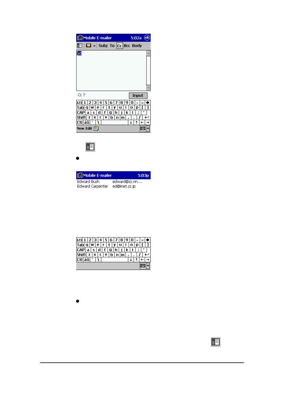 Casio EM-500 Mobile E-mailer V.1.0 User Manual | Page 33 / 72