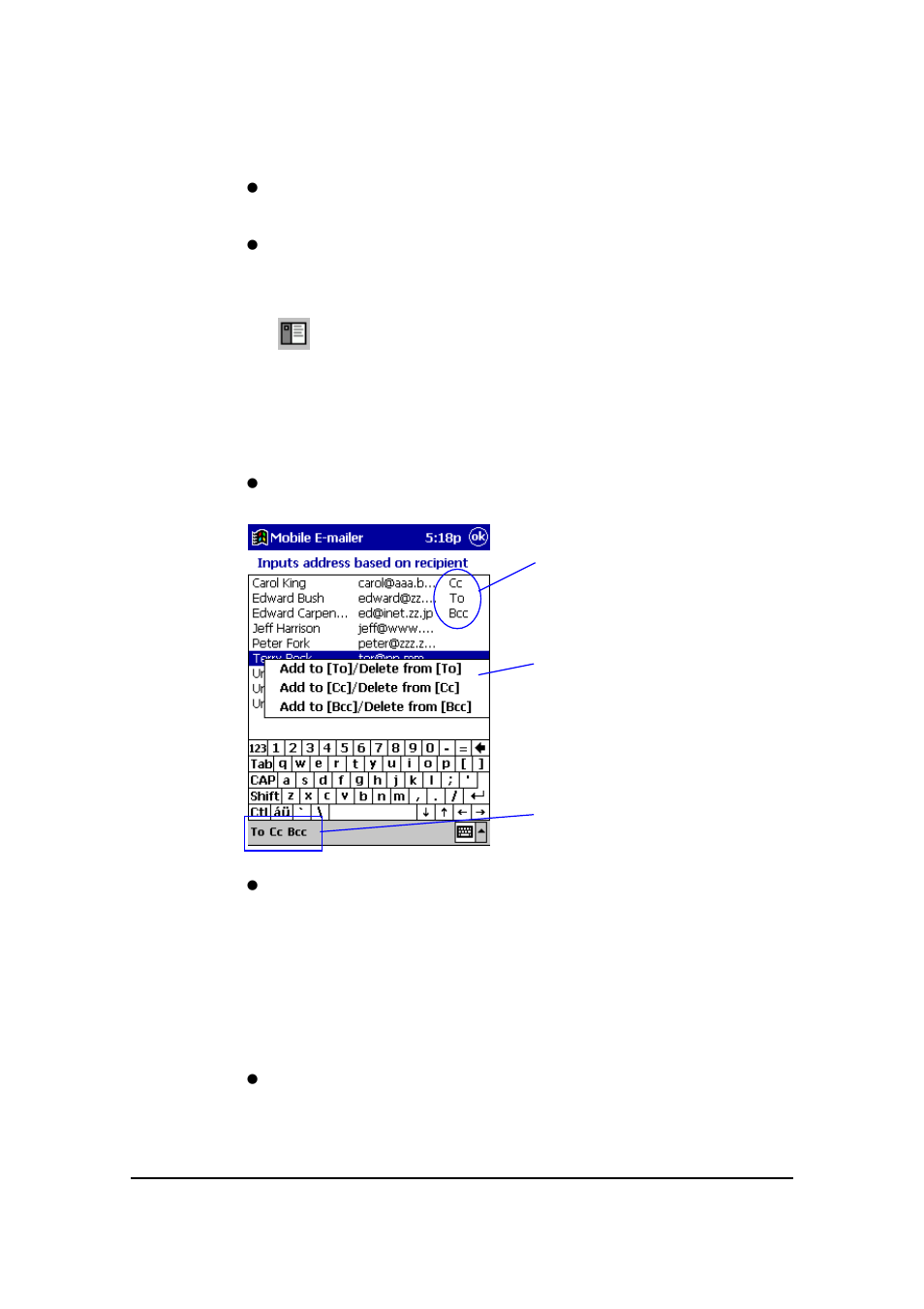 Casio EM-500 Mobile E-mailer V.1.0 User Manual | Page 34 / 72