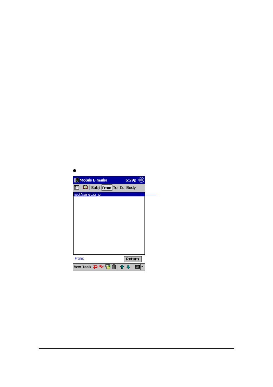 Adding mail addresses to the contacts database | Casio EM-500 Mobile E-mailer V.1.0 User Manual | Page 66 / 72
