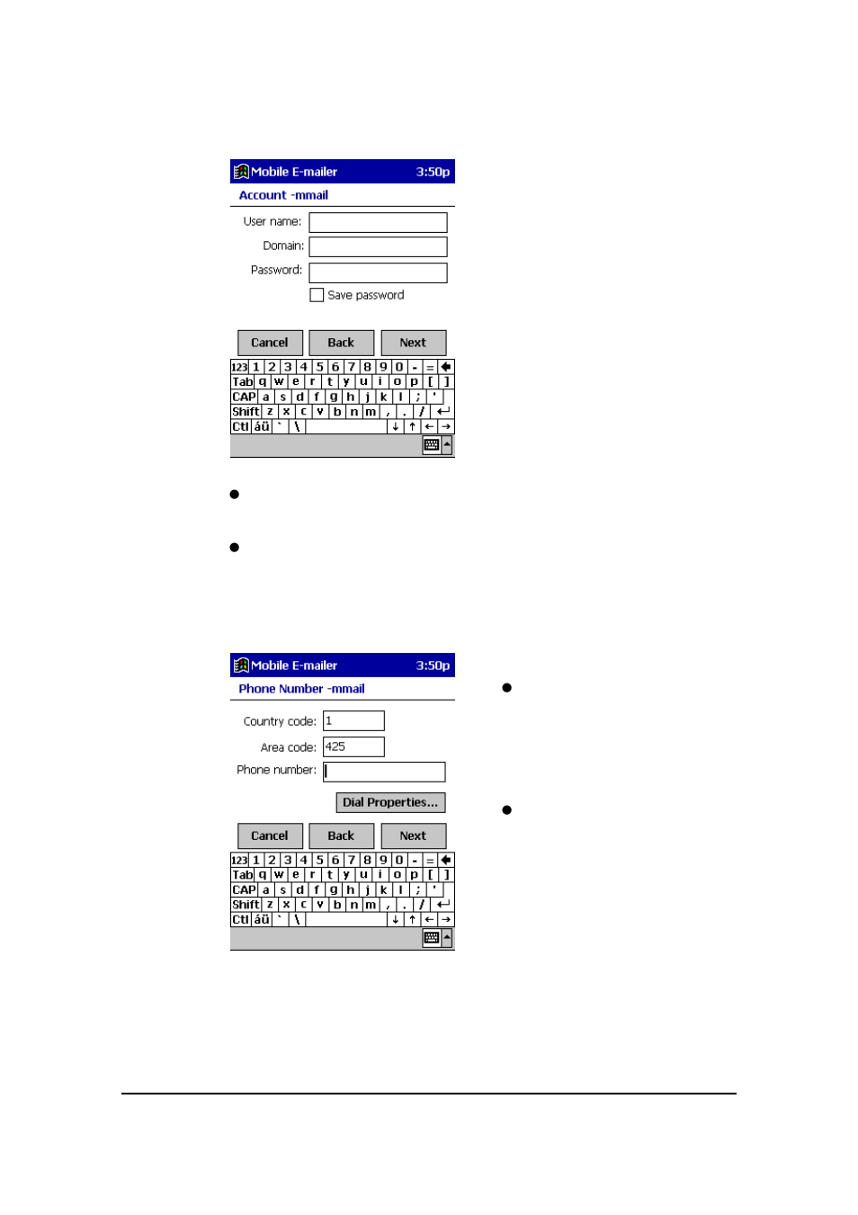 Casio EM-500 Mobile E-mailer V.1.0 User Manual | Page 8 / 72