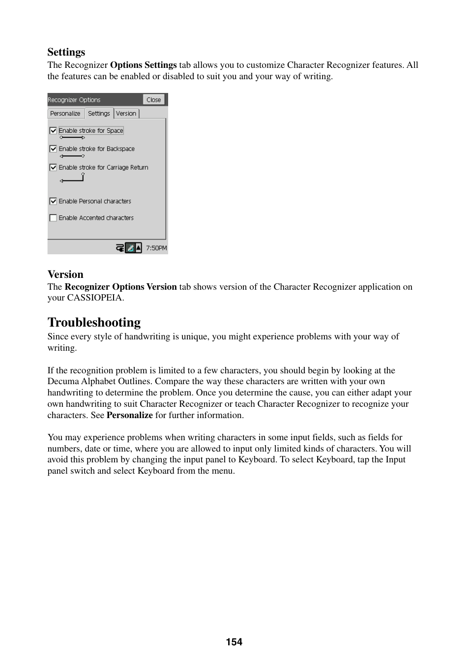 Troubleshooting | Casio BE-300 User Manual | Page 154 / 163