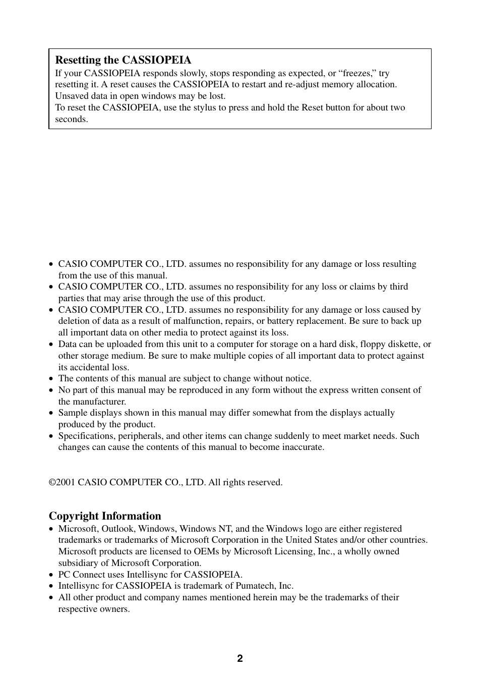 Casio BE-300 User Manual | Page 2 / 163