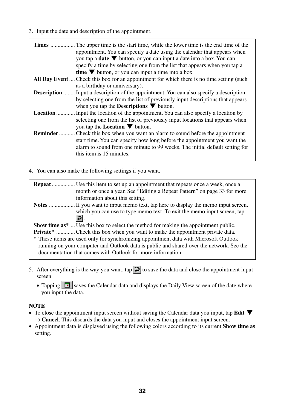 Casio BE-300 User Manual | Page 32 / 163