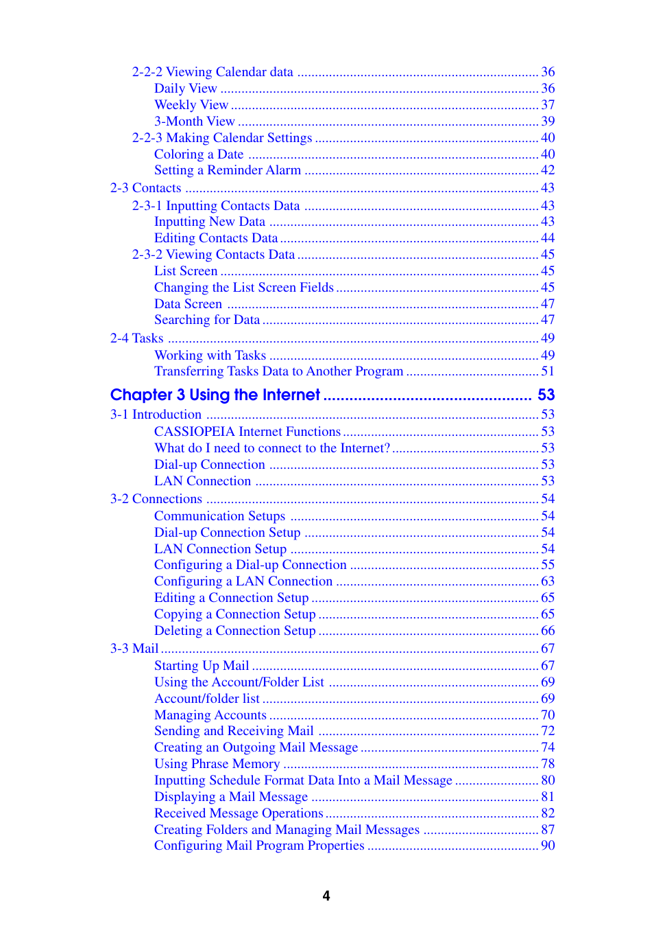 Casio BE-300 User Manual | Page 4 / 163