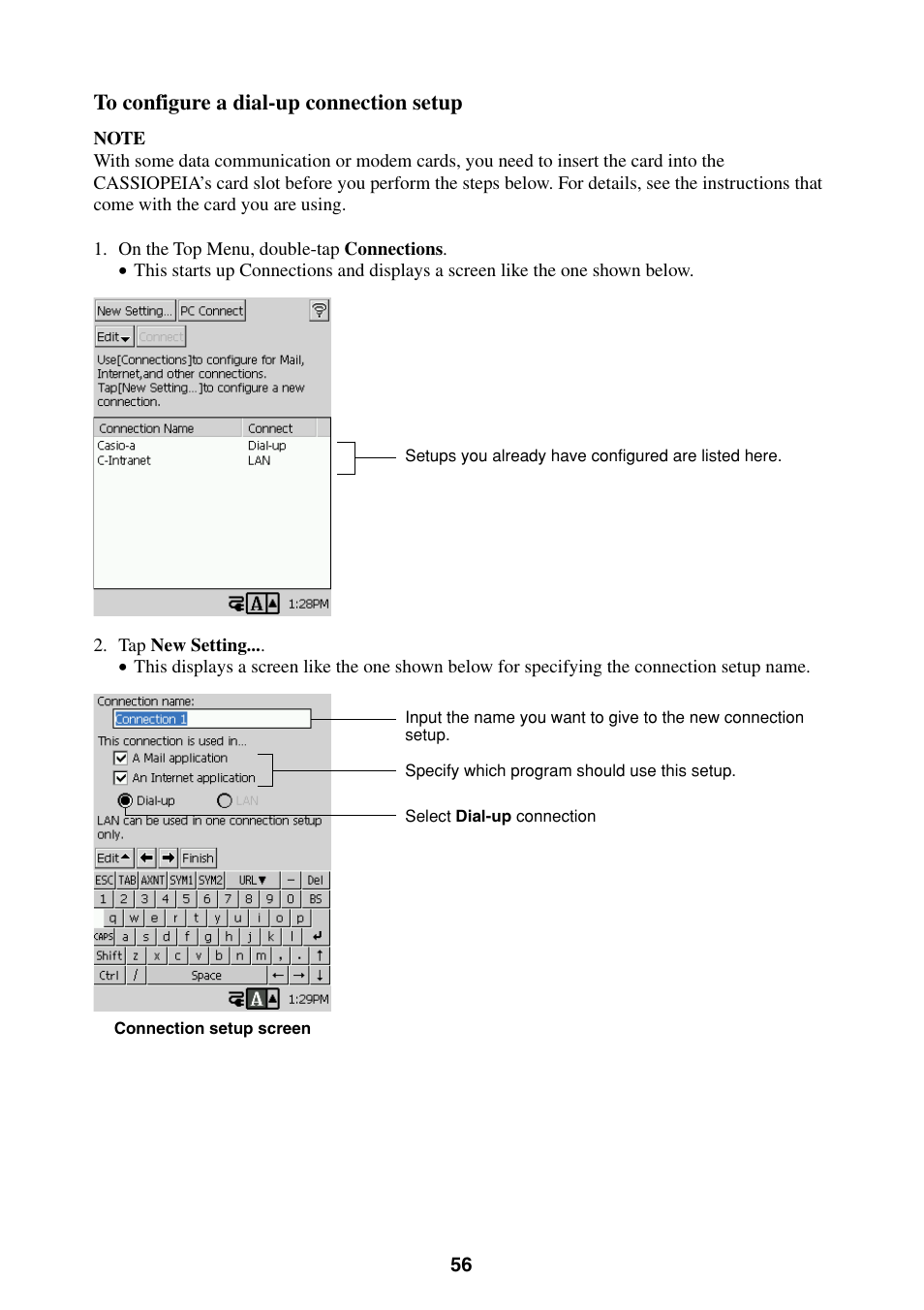 Casio BE-300 User Manual | Page 56 / 163