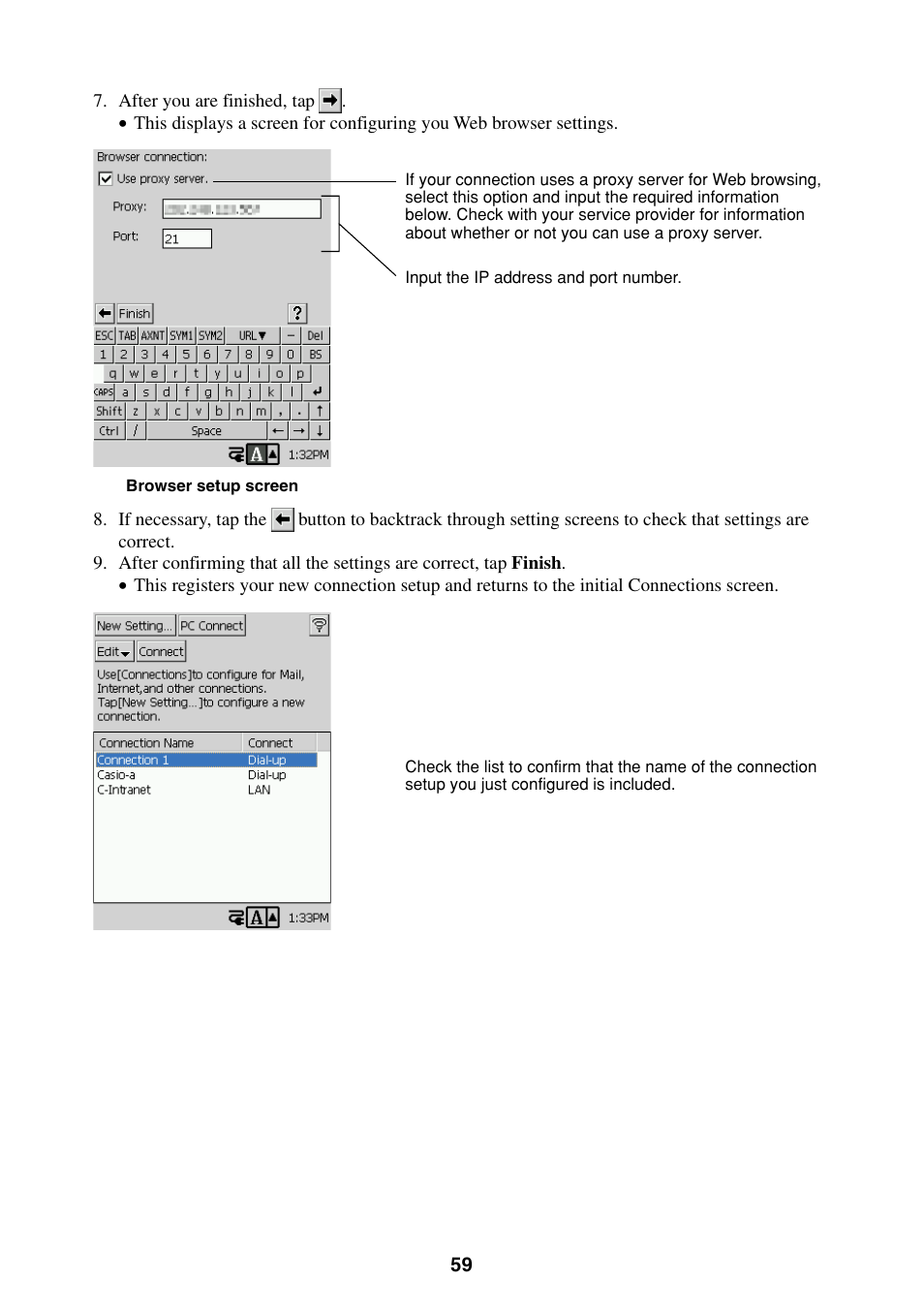 Casio BE-300 User Manual | Page 59 / 163