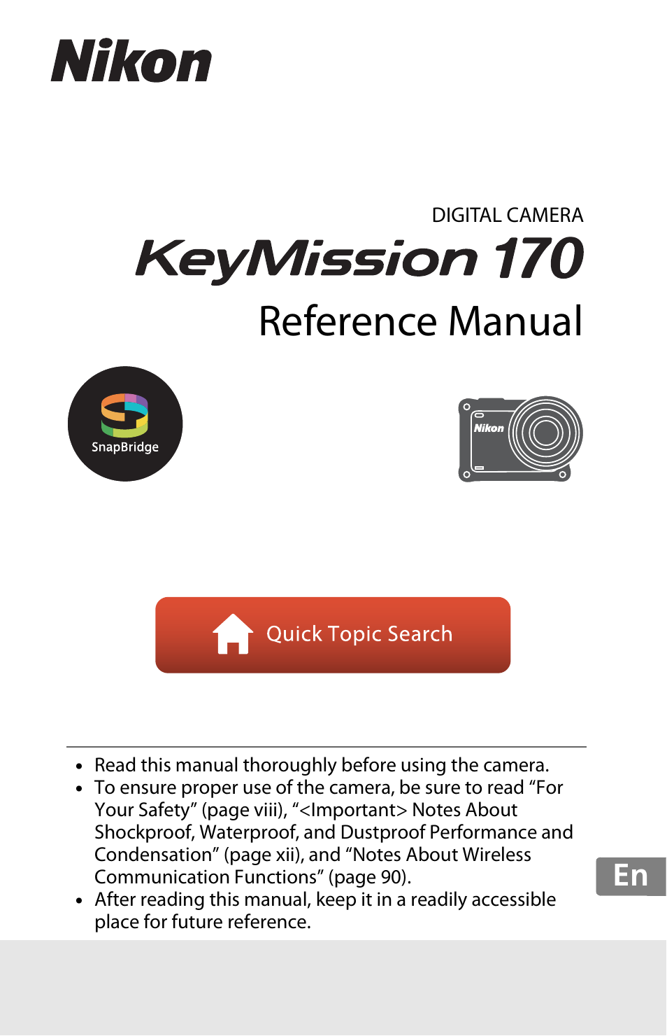 Nikon KeyMission 170 User Manual | 137 pages