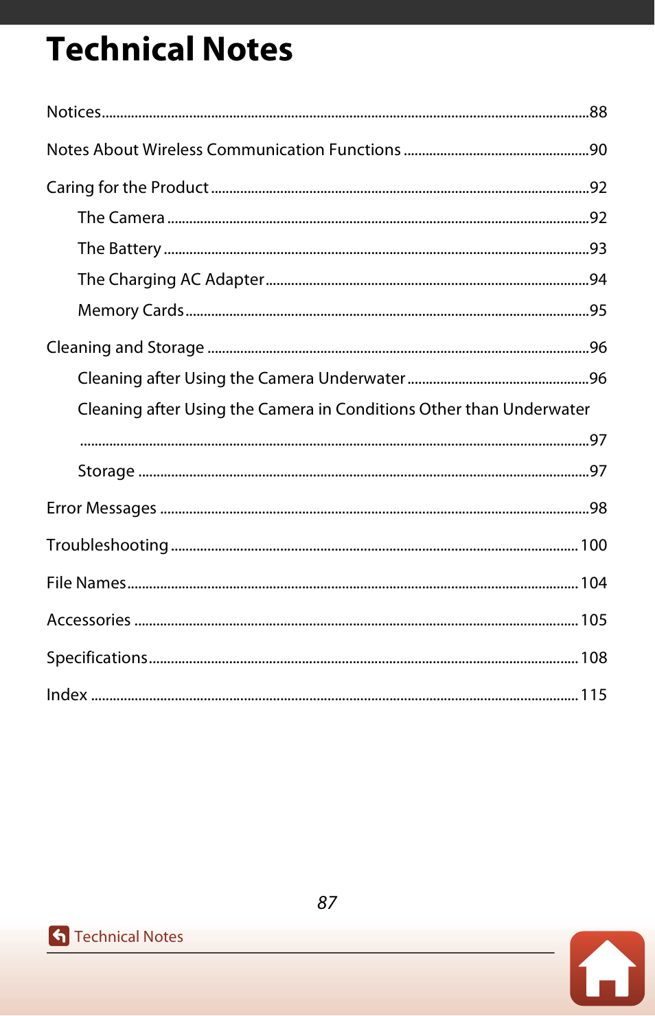 Technical notes | Nikon KeyMission 170 User Manual | Page 106 / 137