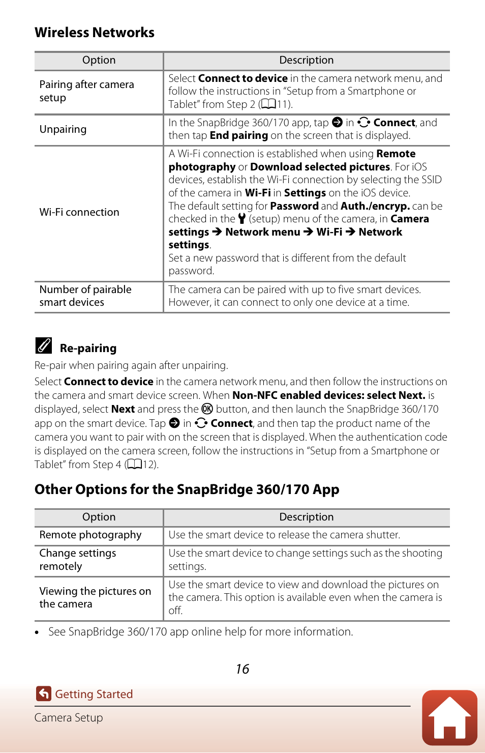 Wireless networks | Nikon KeyMission 170 User Manual | Page 35 / 137