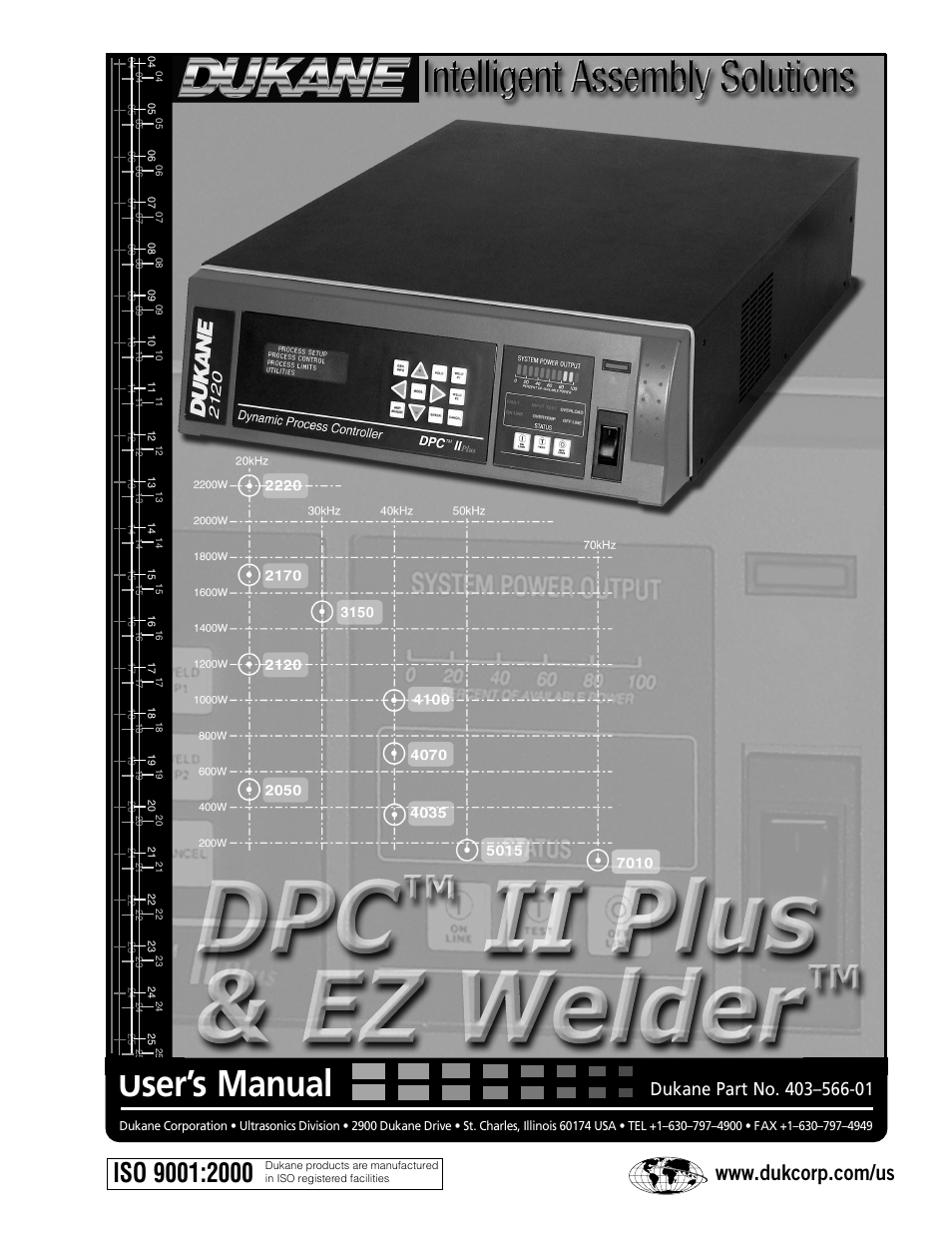 Dukane DPC II Plus 9001:2000 User Manual | 190 pages