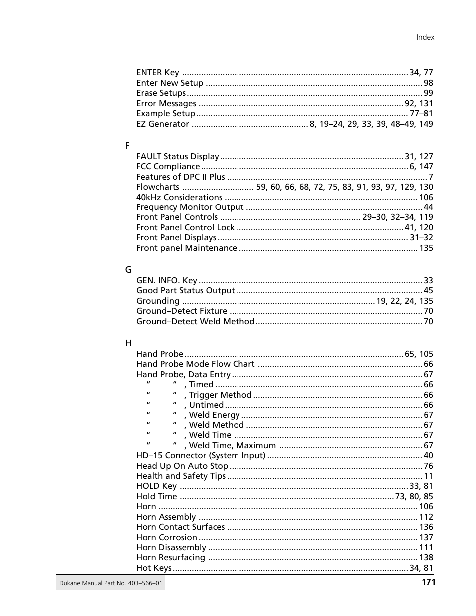 Dukane DPC II Plus 9001:2000 User Manual | Page 181 / 190