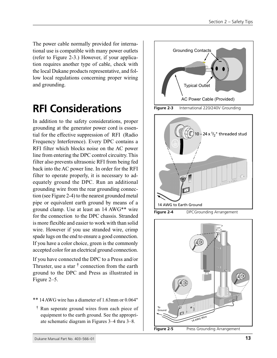 Rfi considerations | Dukane DPC II Plus 9001:2000 User Manual | Page 23 / 190