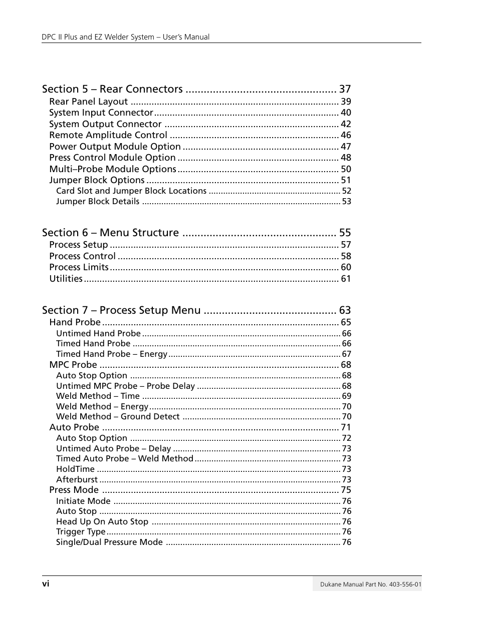 Dukane DPC II Plus 9001:2000 User Manual | Page 6 / 190