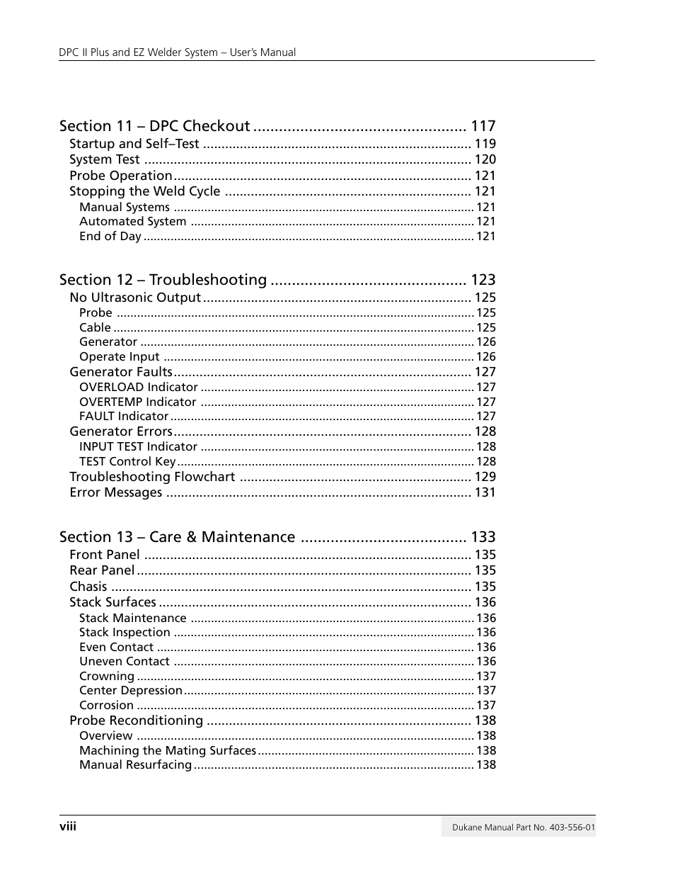 Dukane DPC II Plus 9001:2000 User Manual | Page 8 / 190