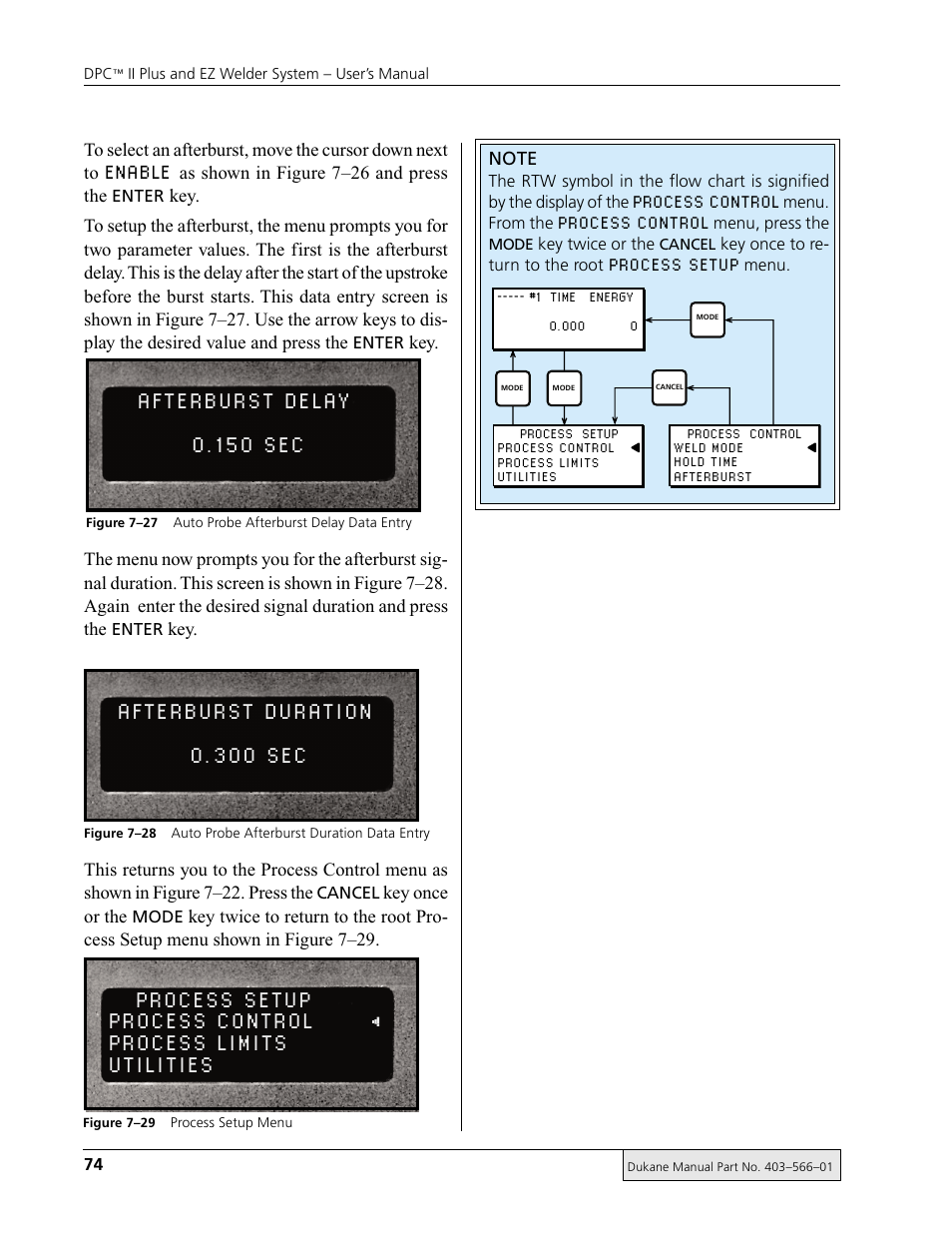 Enable, Process control, Process setup | Dukane DPC II Plus 9001:2000 User Manual | Page 84 / 190