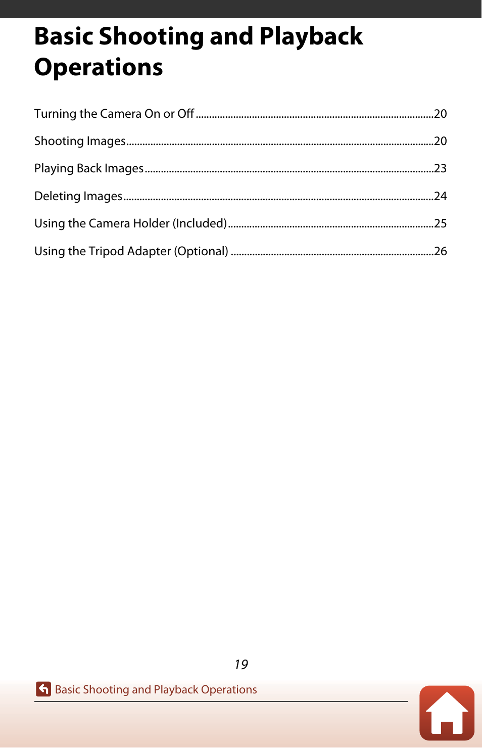 Basic shooting and playback operations | Nikon KeyMission 80 User Manual | Page 35 / 104