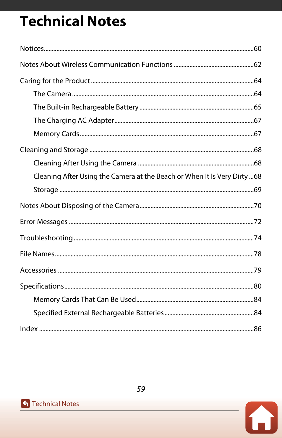 Technical notes | Nikon KeyMission 80 User Manual | Page 75 / 104