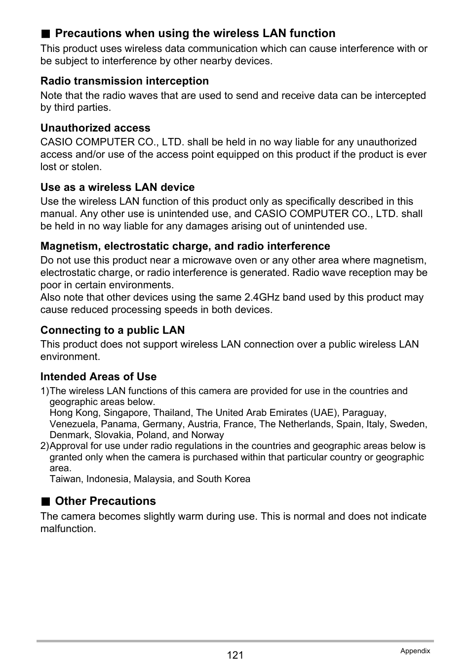 Casio EX-TR35 User Manual | Page 121 / 142