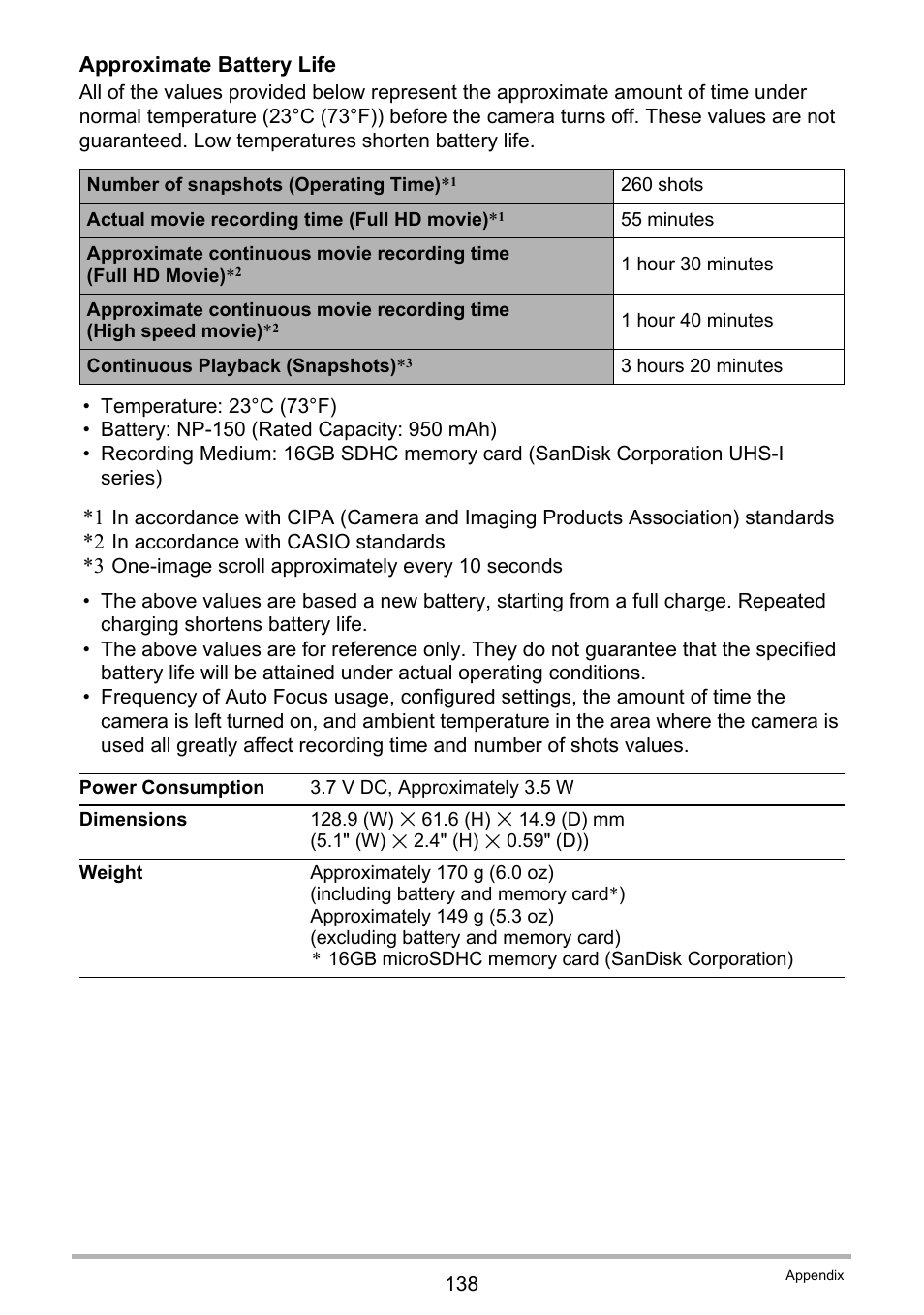 Ge 138 for | Casio EX-TR35 User Manual | Page 138 / 142