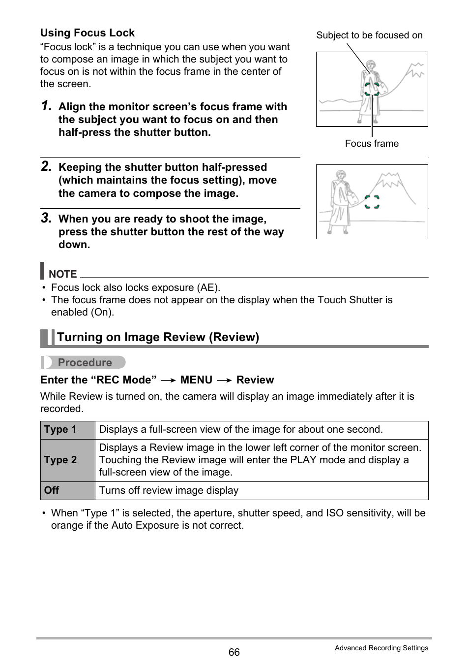 Turning on image review (review), 66) in the lower left corne | Casio EX-TR35 User Manual | Page 66 / 142