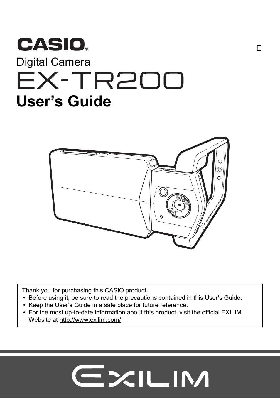 Casio EX-TR200 User Manual | 129 pages