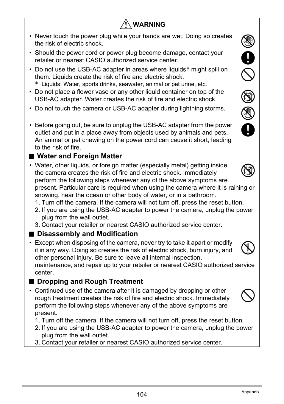 Casio EX-TR200 User Manual | Page 104 / 129