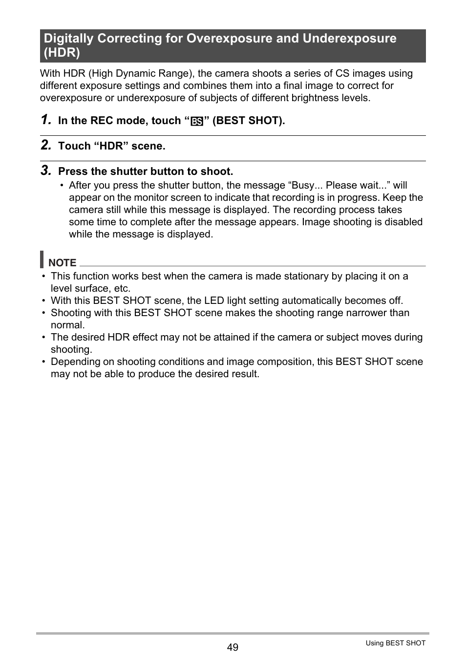 Casio EX-TR200 User Manual | Page 49 / 129