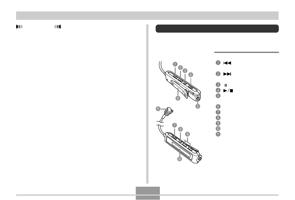 Using the camera as an audio player, General guide | Casio EX-M1 2 User Manual | Page 34 / 53