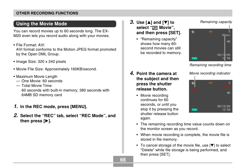 Casio EX-M20 2 User Manual | Page 24 / 35
